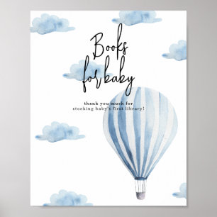 Póster Globo de aire caliente - Libros para bebé