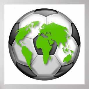 Póster Globo de fútbol