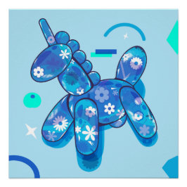 Póster Globo de Unicornio