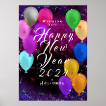 Globo del Año Nuevo Feliz