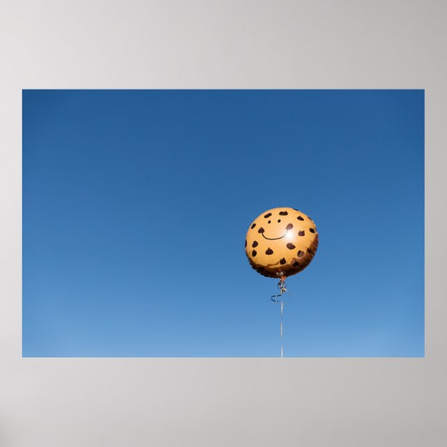 Póster Globo marrón y negro (Frente)