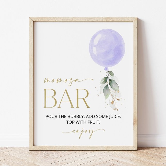 Póster Globo morado, eucalipto, vegetación, bar Momosa (Subido por el creador)