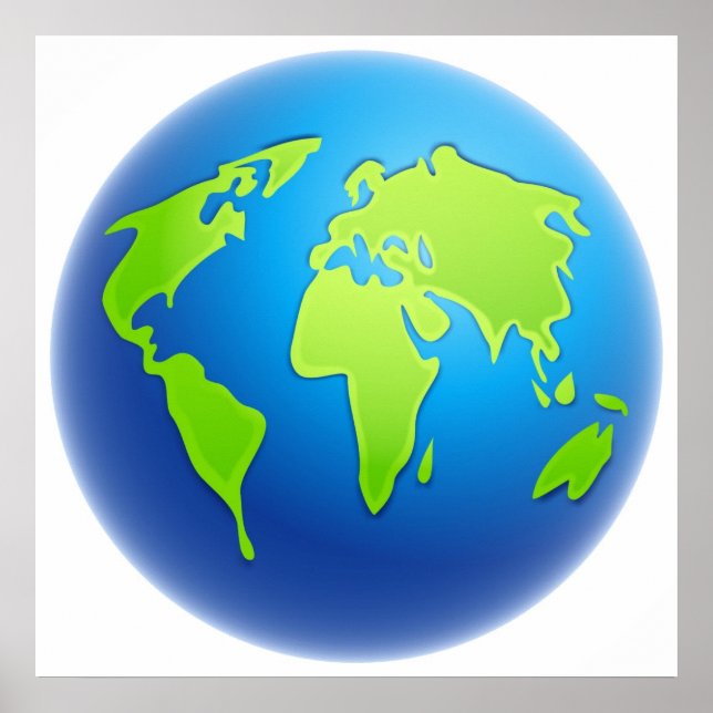 Póster Globo Mundial (Frente)