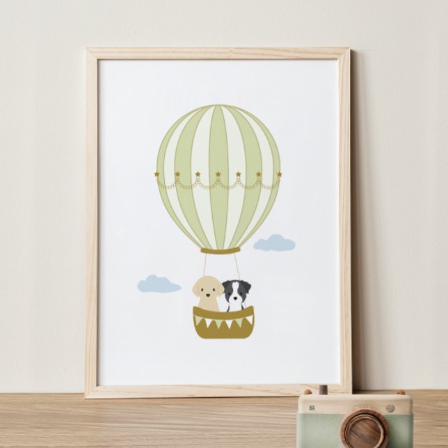 Póster Globo verde de aire caliente con Poster de guarder (Subido por el creador)