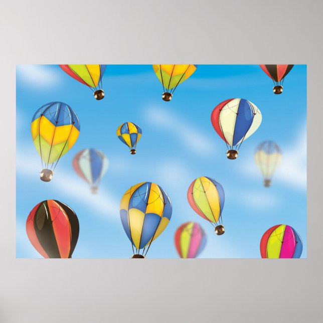 Póster Globos aerostáticos (Frente)