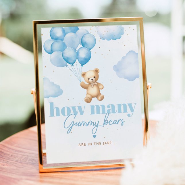 Póster Globos azules Cuántos osos gomitas hay en el frasc (Subido por el creador)