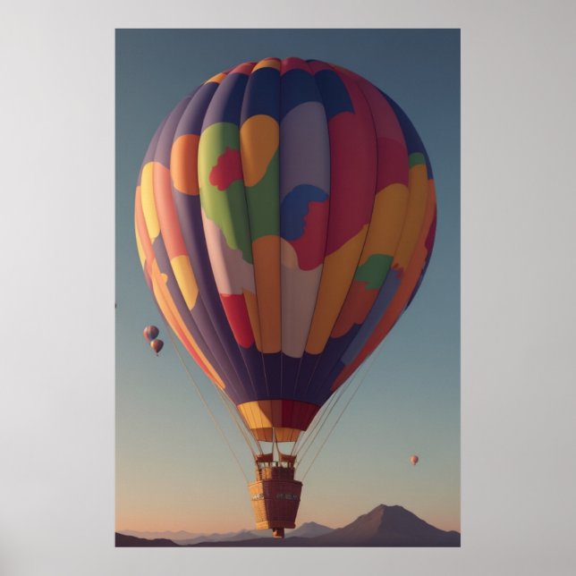 Póster Globos de aire caliente (Frente)