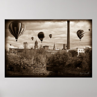 Póster Globos de aire caliente Lewiston Maine