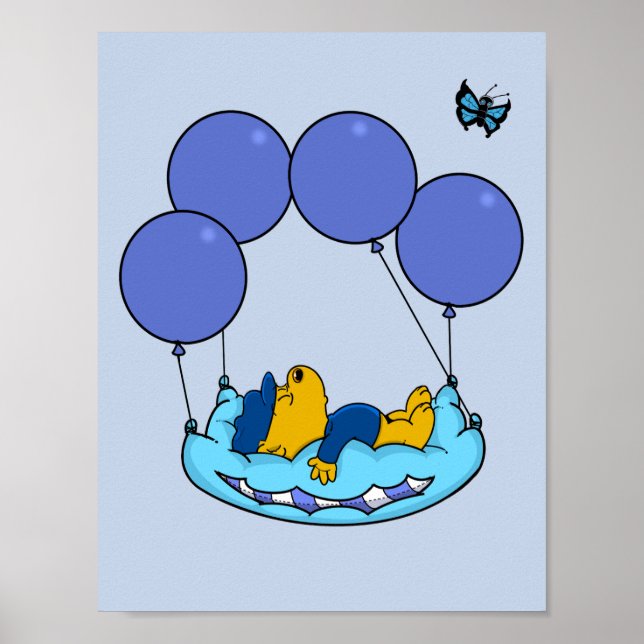 Póster Globos de almohada de Ferald (Frente)