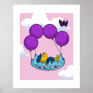 Póster Globos de Almohada de Ferald