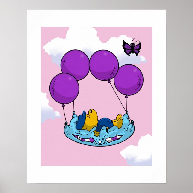 Póster Globos de Almohada de Ferald (Frente)