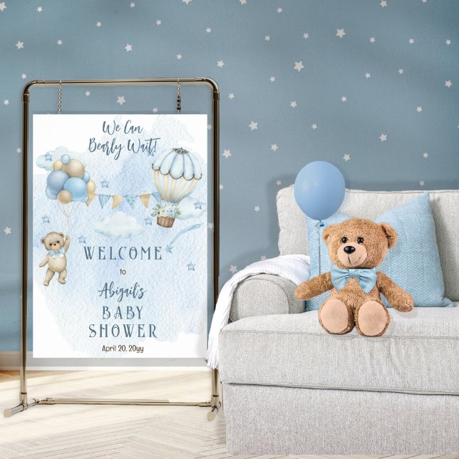 Póster Globos de osito de peluche Cumpleaños de bebé oso  (Subido por el creador)