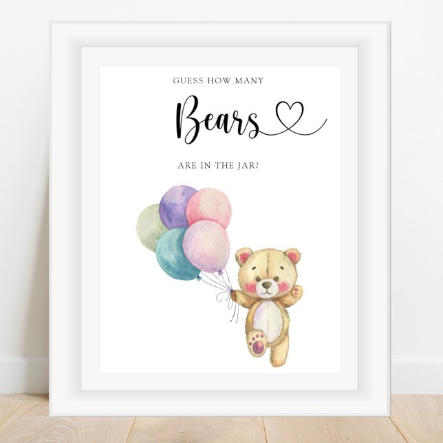Póster Globos de Oso de Teddy - adivinen cuántos osos (Subido por el creador)