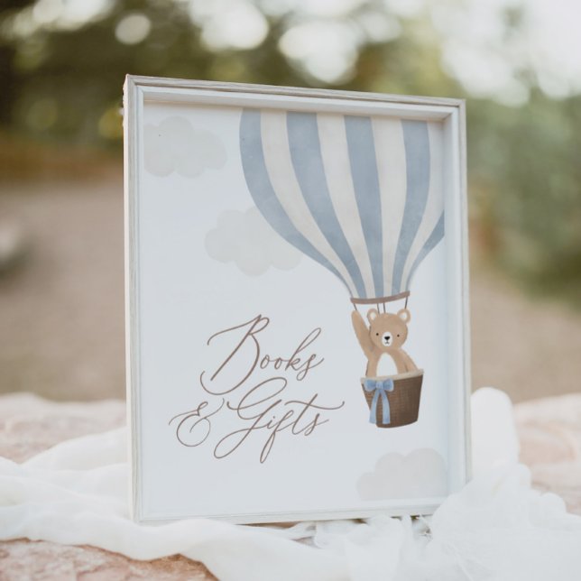 Póster Globos de Oso Teddy Baby Shower Libros y regalos (Subido por el creador)