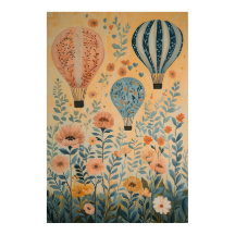 Globos flotantes de aire caliente de 1790