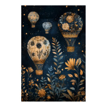 Globos flotantes de aire caliente de 1795