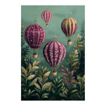 Globos flotantes de aire caliente de 1799