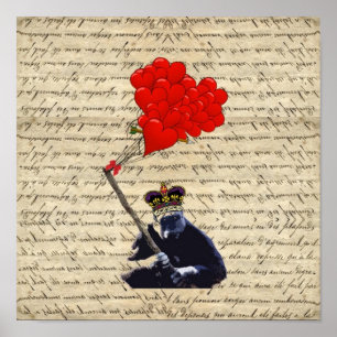 Póster Globos gorilas y cardíacos