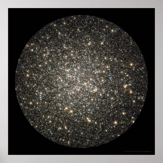 Póster Globular Cluster M13 Center 24x24 (21x21) (Frente)