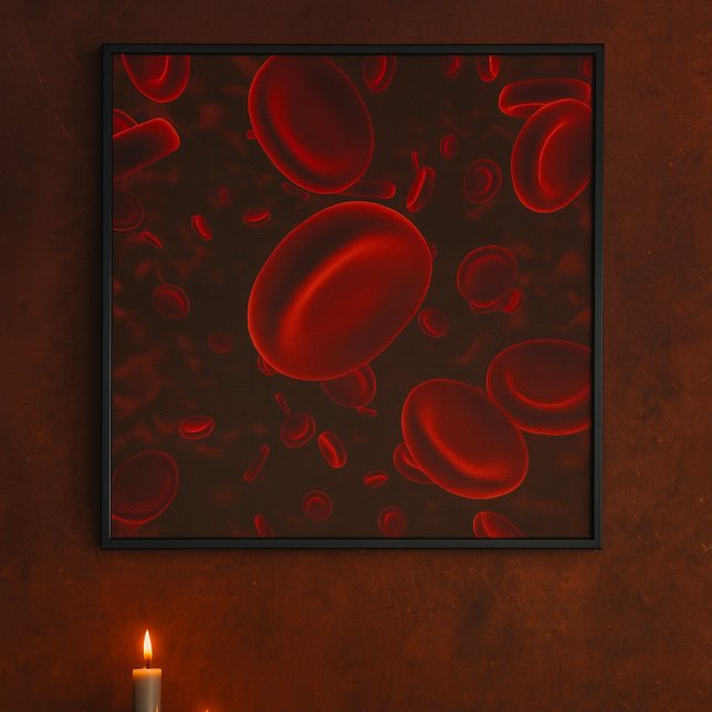 Póster Glóbulos rojos microscópicos (Subido por el creador)