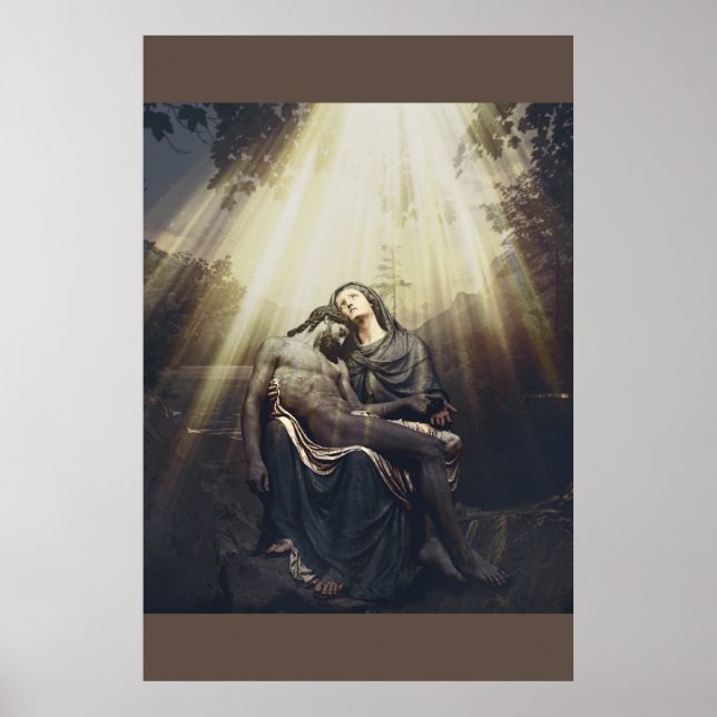 Póster Gloria A Jesús Y María (Frente)