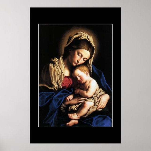 PÓSTER GLORIA A JESÚS Y MARÍA (Frente)