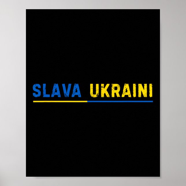 Póster Gloria a Ucrania 1  (Frente)