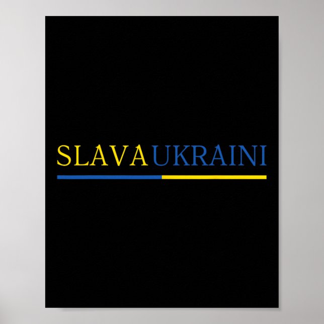 Póster Gloria a Ucrania 2  (Frente)