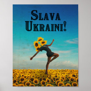 Póster ¡Gloria a Ucrania! ¡Eslava Ukraini!