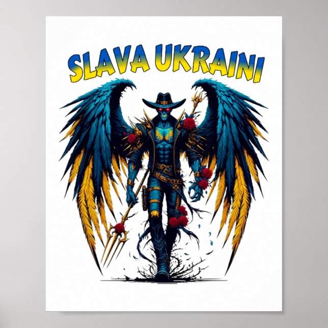 Póster Gloria a Ucrania - Pro Ucrania Ucraniana  (Frente)