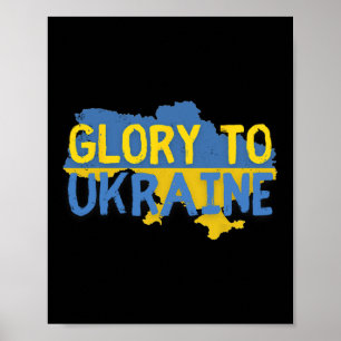 Póster Gloria a Ucrania Slava Ukraini