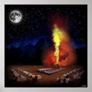 Póster Gloria de Shekinah de dios