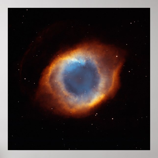 Póster Gloria iridiscente de Helix Nebula (Frente)