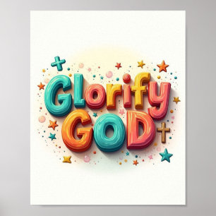 Póster Glorificar a Dios