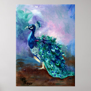 Póster Glorioso pavo real II