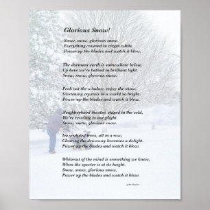 Póster Glorioso poema estacional de nieve