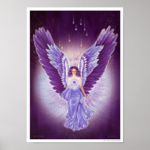 Póster Glorioso Violet Amethyst Angel Poster