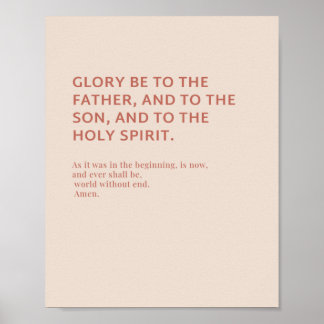 Póster Glory Be Prayer Poster
