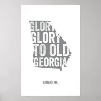 Póster Glory Glory (Gray)