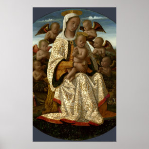 PÓSTER GLORY TO JESUS AND MARY