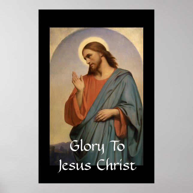 PÓSTER GLORY TO JESUS CHRIST (Frente)