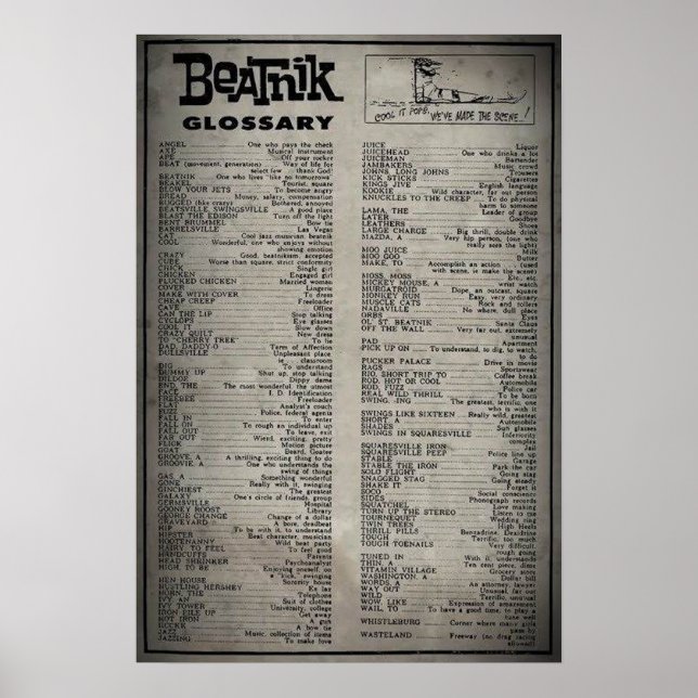 Póster Glosario Beatnik (poster) (Frente)