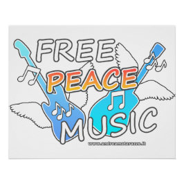 Póster Glosario de música Free Peace