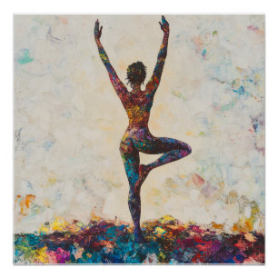 Poster Glosófico De La Pose Del Árbol