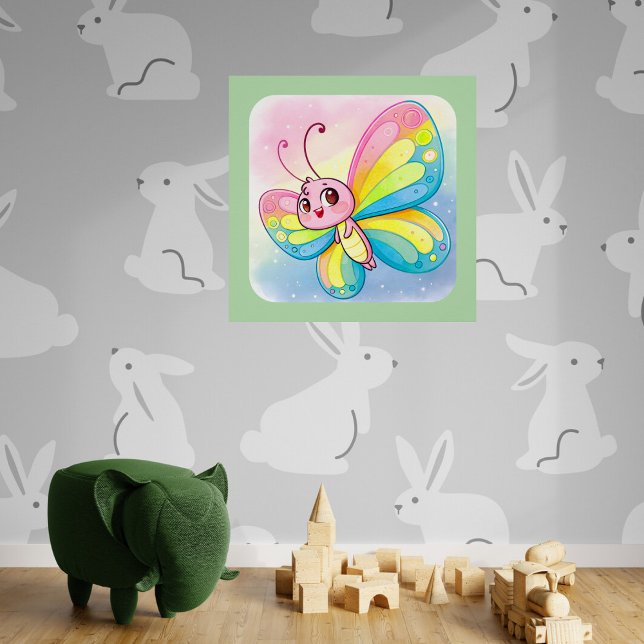 Poster Glosófico de mariposa arcoiris (Subido por el creador)