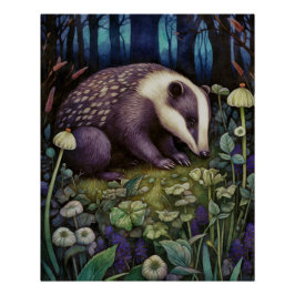 Poster Glossy Badger de medianoche