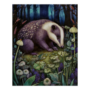 Poster Glossy Badger de medianoche