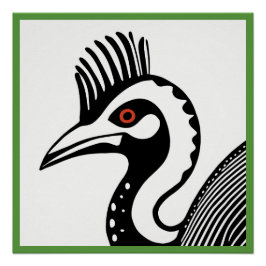 Poster Glossy Cassowary