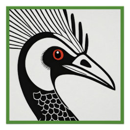 Poster Glossy Cassowary