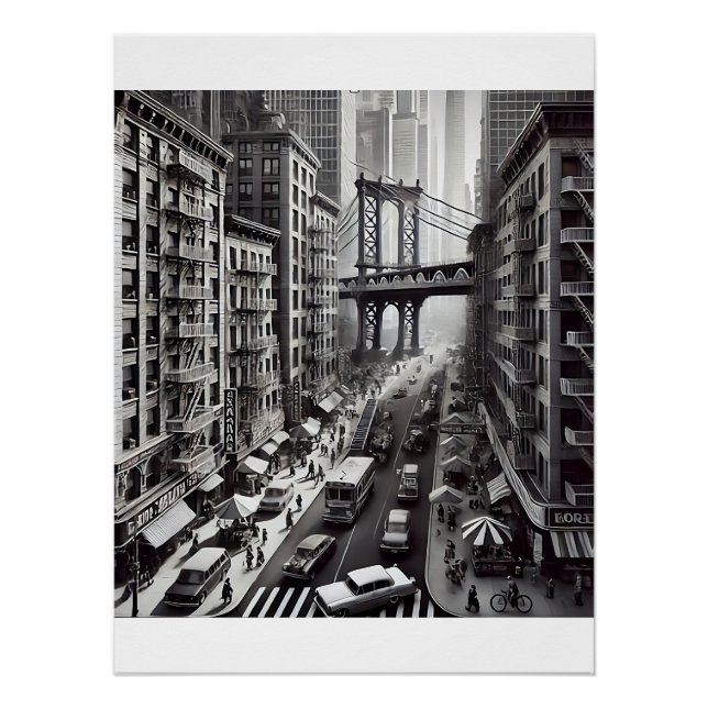 poster Glossy de estilo de los años 90 (Anverso)